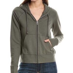 James Perse Olive Green Women's Zip-Up Hoodie size 1 NWT